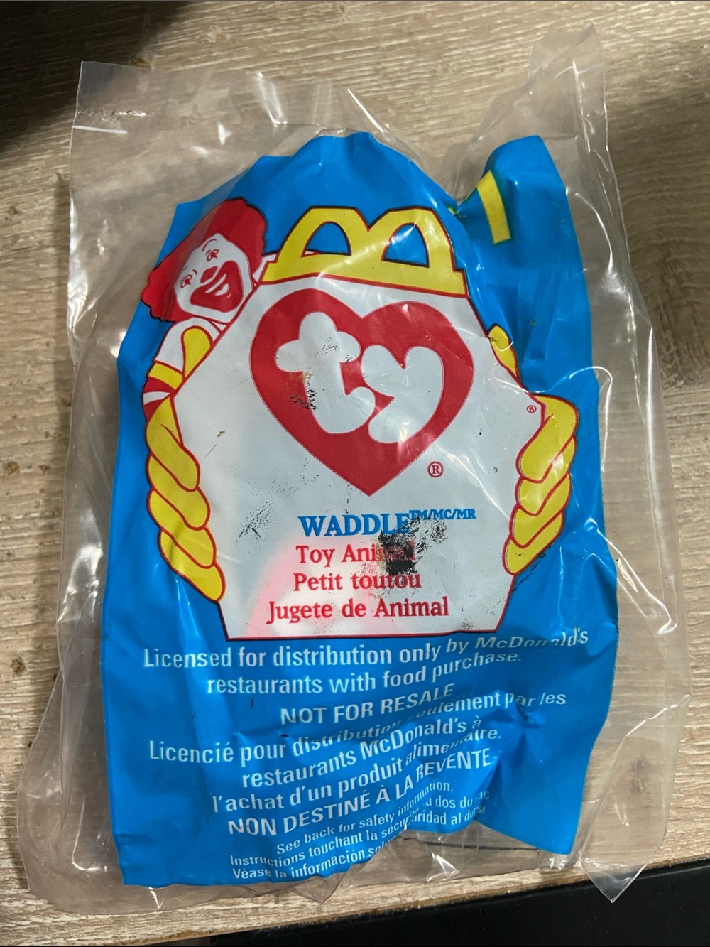 1998 Mcdonald’s Happy Meal Ty Beanie Babies #11 Waddle New Sealed